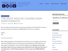 Tablet Screenshot of freelancecafe.org